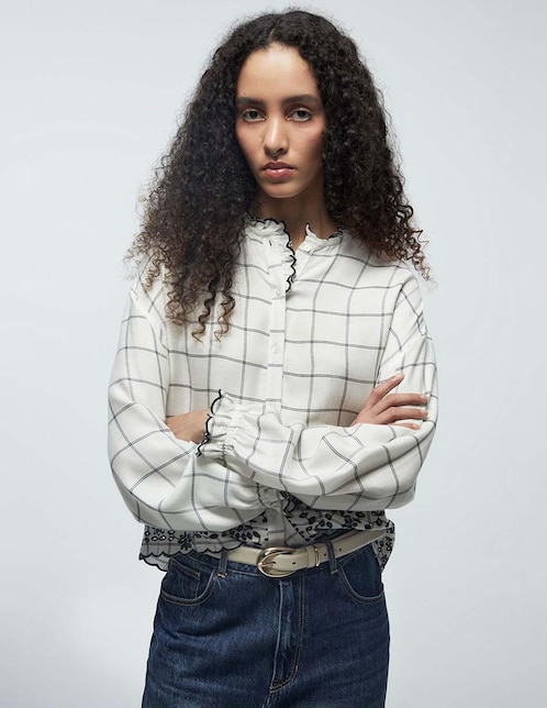 Blusa Sfera manga larga para mujer