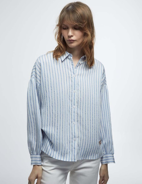 Camisa Sfera manga larga para mujer