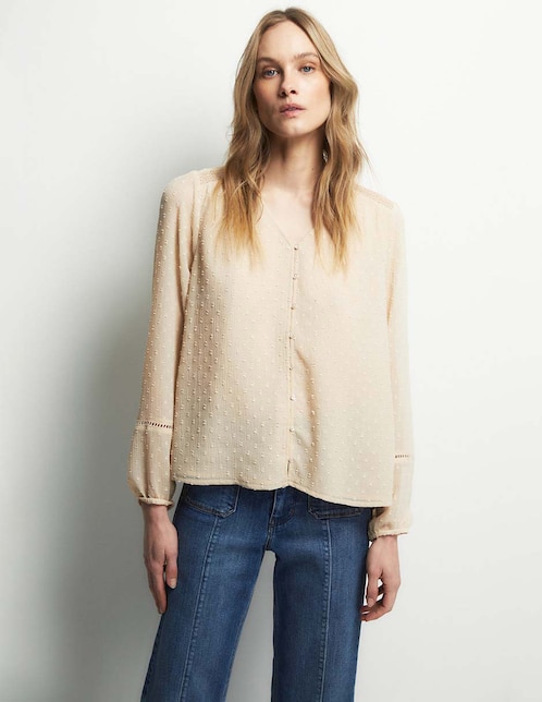 Camisa Sfera manga larga para mujer