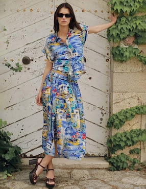 Falda crop Sfera a la cintura