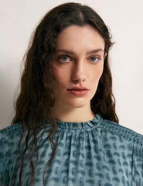 Blusa Sfera manga larga para mujer
