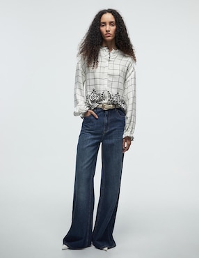 Blusa Sfera manga larga para mujer