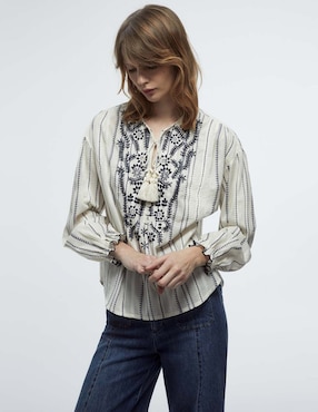 Blusa Sfera manga larga para mujer