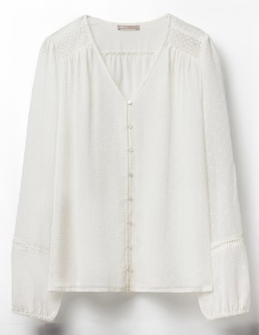 Camisa Sfera manga larga para mujer