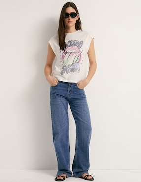 Camiseta Sfera cuello redondo manga corta de algodón