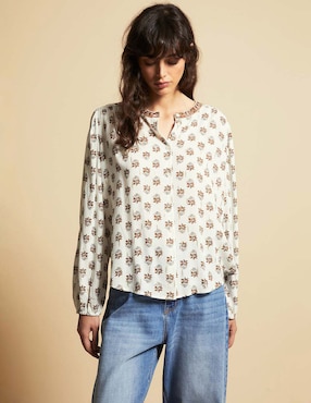 Blusa Sfera manga larga para mujer