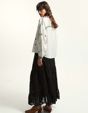 Blusa Sfera manga larga para mujer