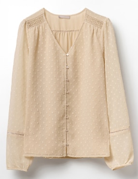 Camisa Sfera manga larga para mujer