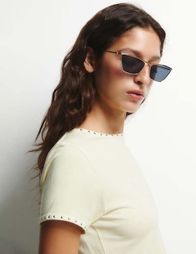 Camiseta Sfera cuello redondo manga corta de algodón