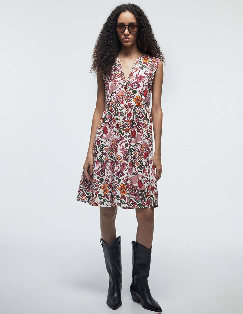 Vestido a la rodilla casual para mujer Vestido a la rodilla casual para mujer