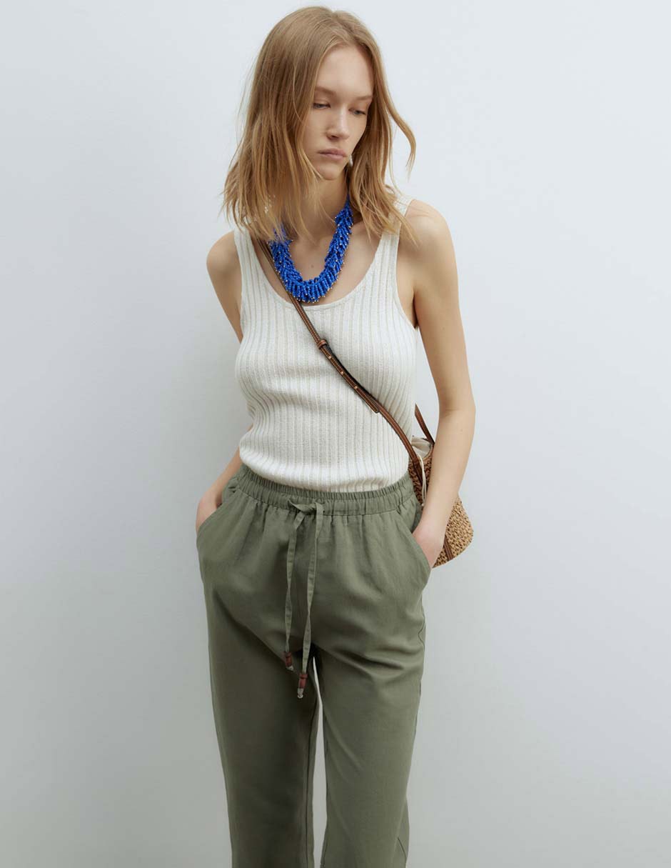Pantalón capri straight para mujer 3