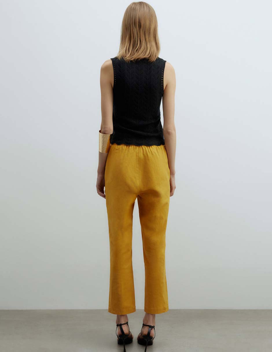 PANTALÓN RECTO LINO