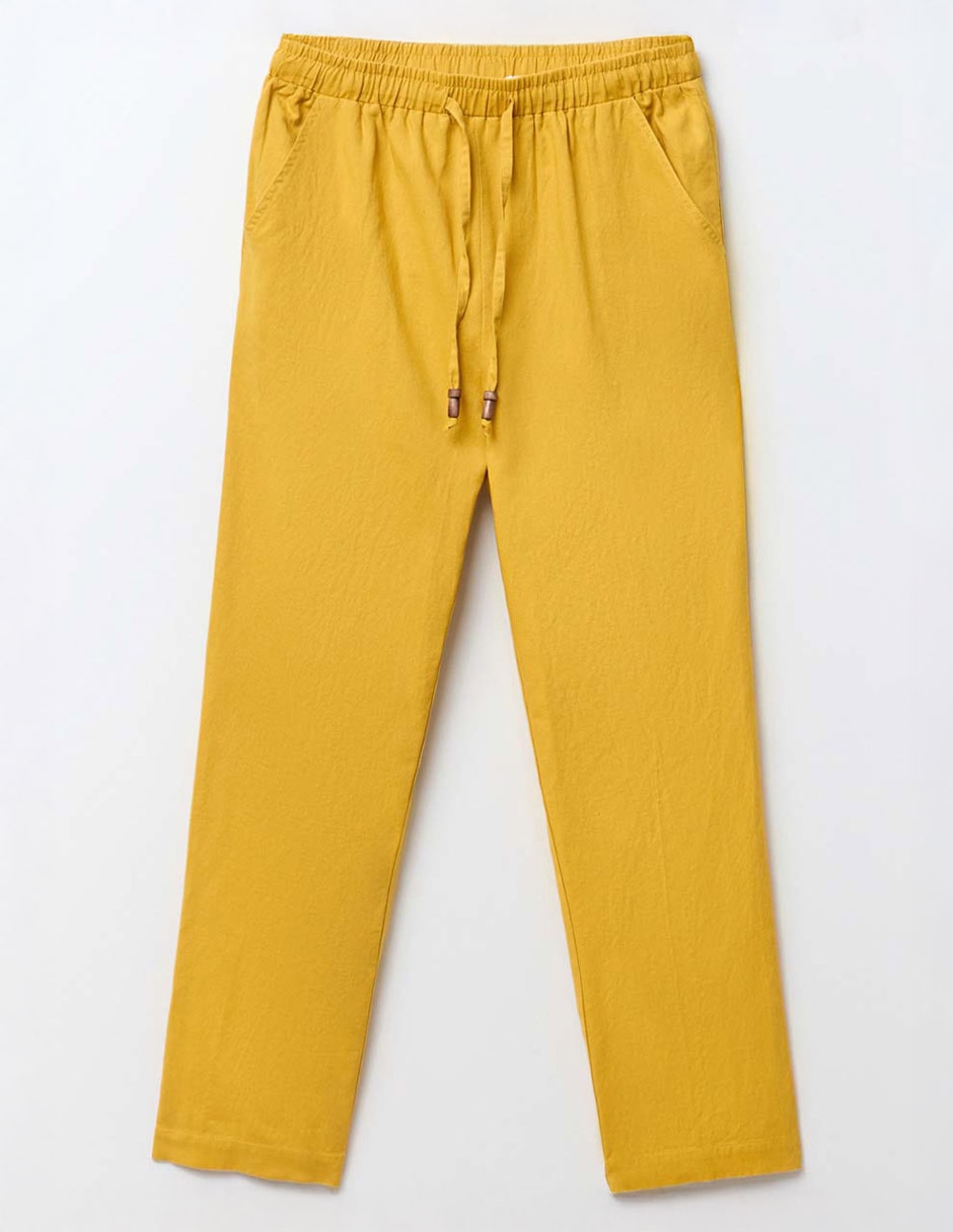 PANTALÓN RECTO LINO