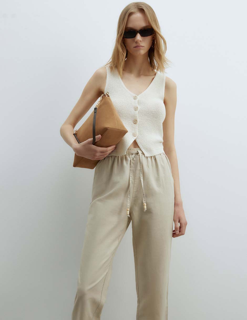 Pantalón capri straight para mujer 3