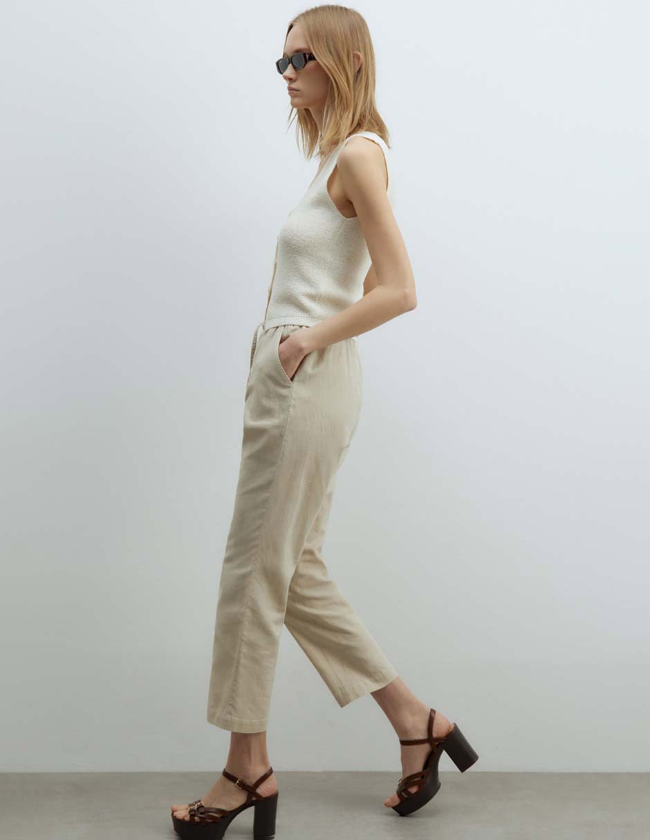 Pantalón capri straight para mujer 4