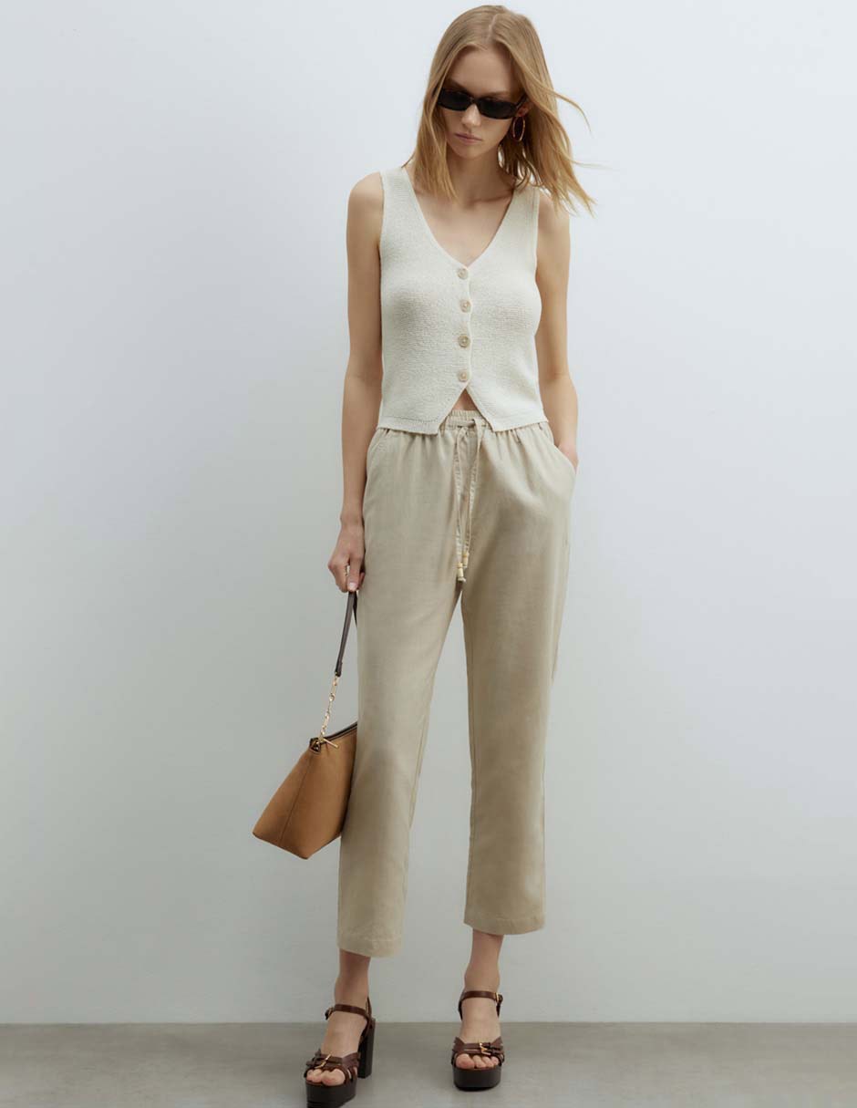 Pantalón capri straight para mujer 5