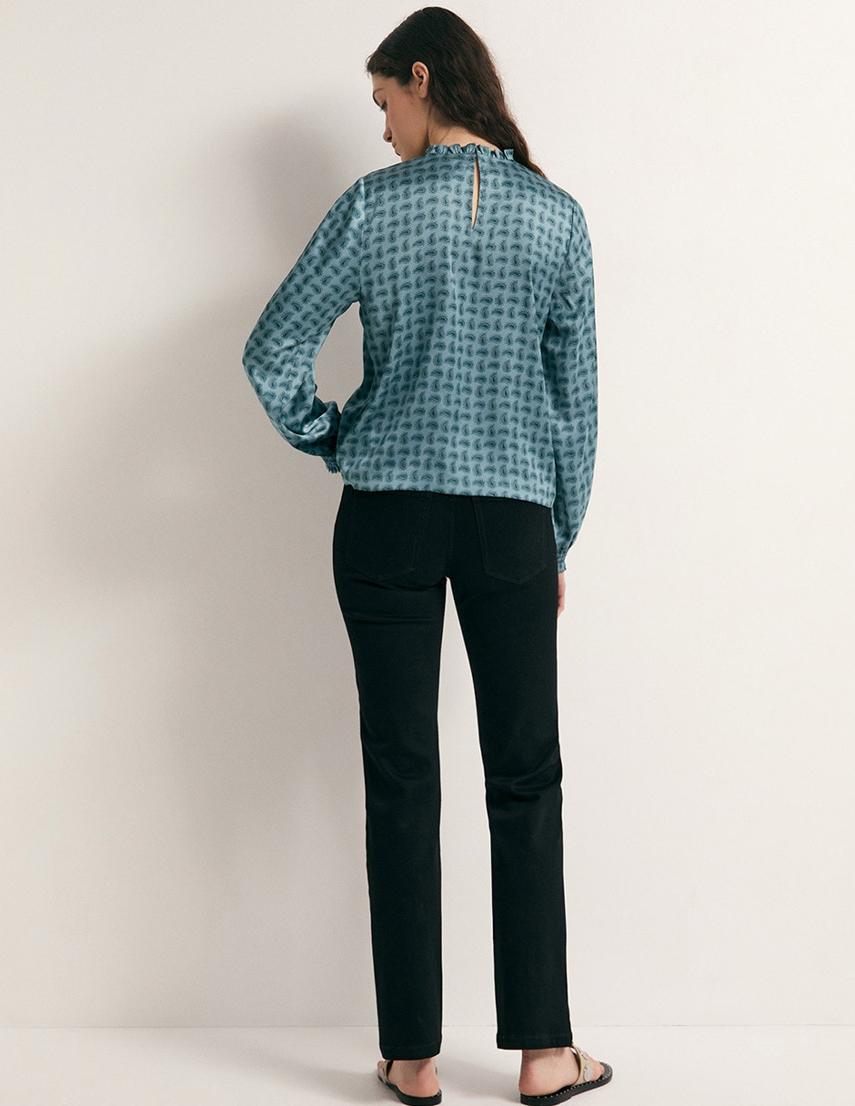 Blusa manga larga para mujer 4