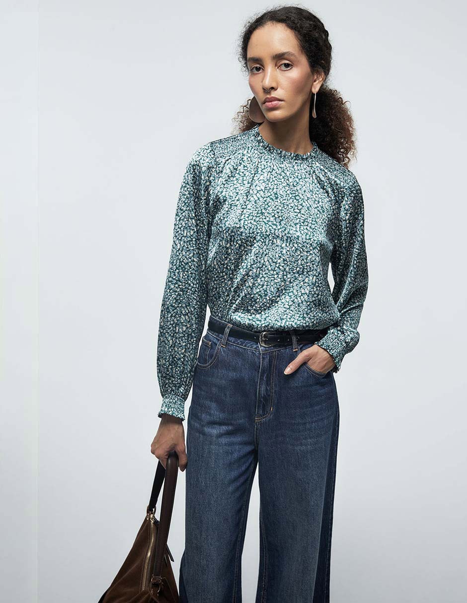 Blusa Sfera manga larga para mujer Blusa Sfera manga larga para mujer