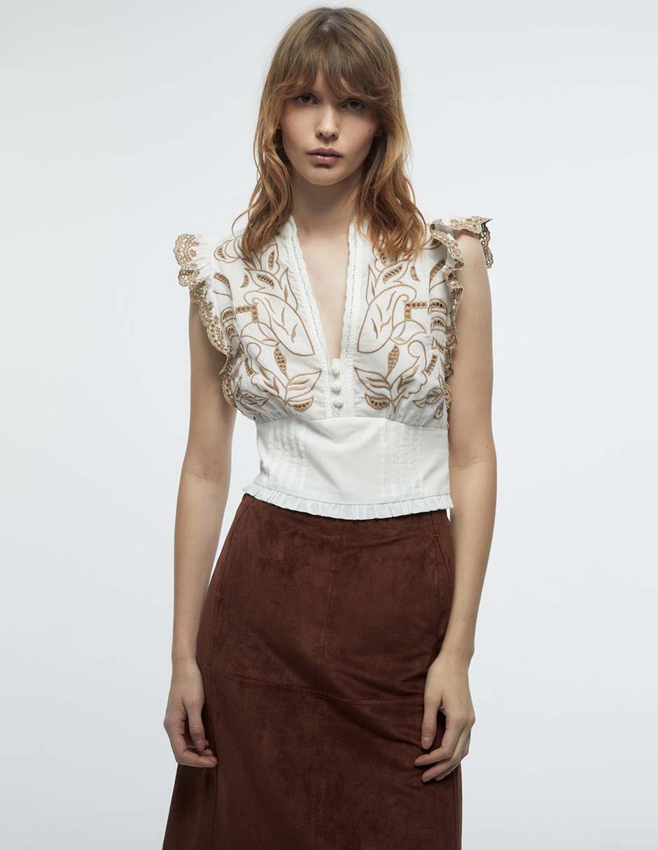 Blusa manga corta para mujer Blusa manga corta para mujer