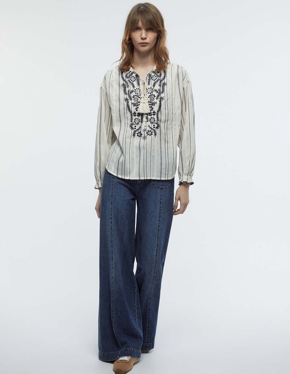Blusa Sfera manga larga para mujer 3
