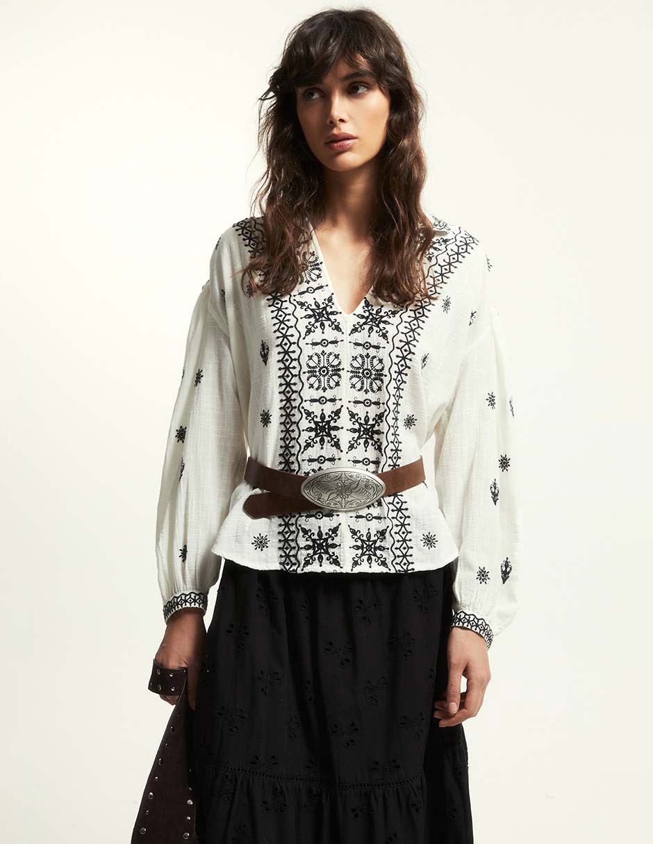 Blusa Sfera manga larga para mujer Blusa Sfera manga larga para mujer